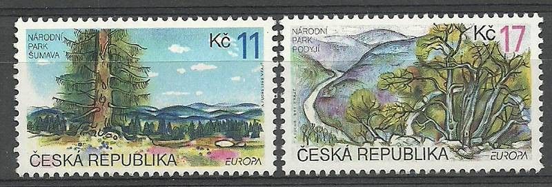 Znaczek Czechy 1999 Mi 215-216 Czyste **