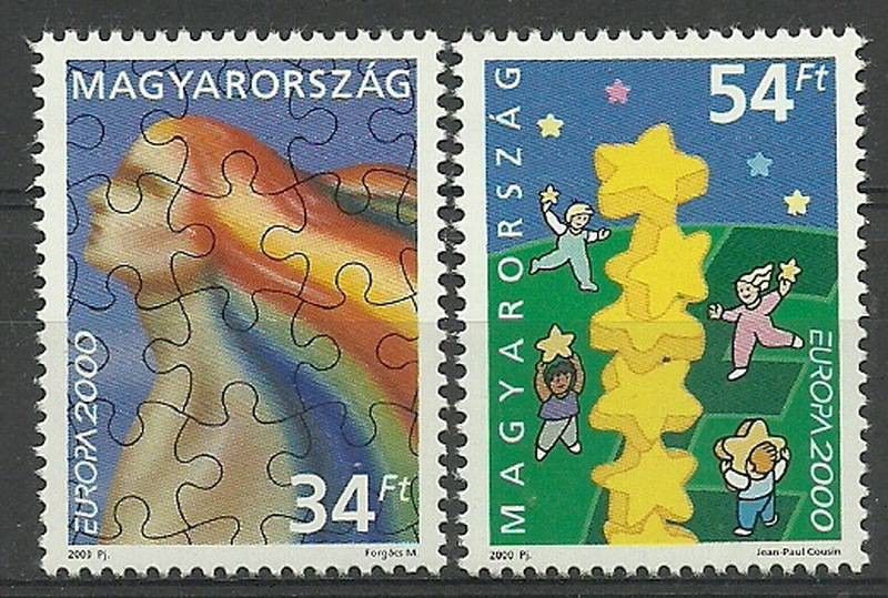 Znaczek Węgry 2000 Mi 4596-4597 Czyste **