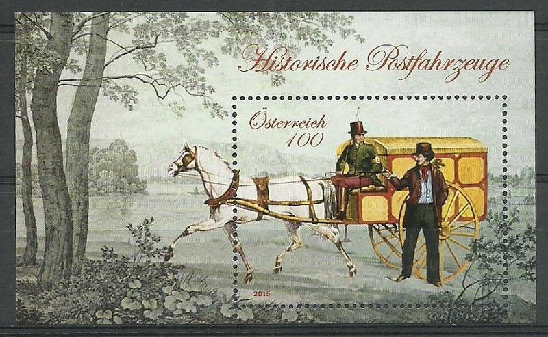 Znaczek Austria 2015 Mi bl 88 Czyste **