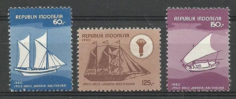 Znaczek Indonezja 1980 Mi 948-950 Czyste **