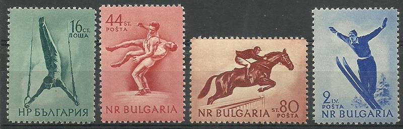 Znaczek Bułgaria 1954 Mi 928-931 Czyste **