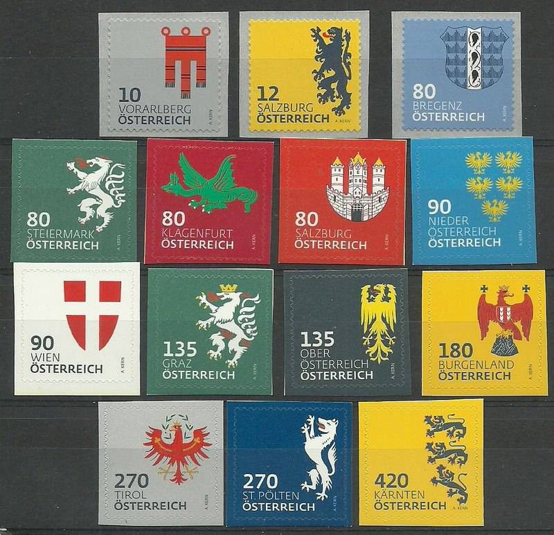 Znaczek Austria 2018 Mi 3404-3417 Czyste **