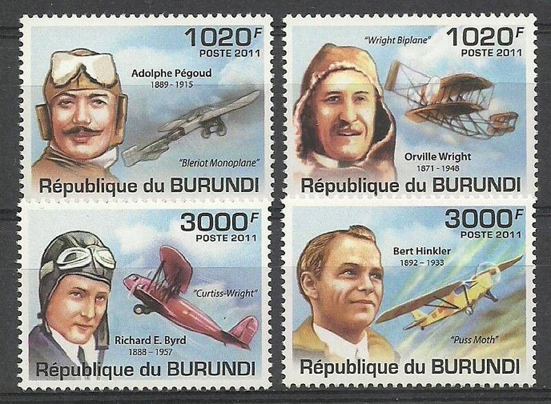 Znaczek Burundi 2011 Mi 2210-2213 Czyste **