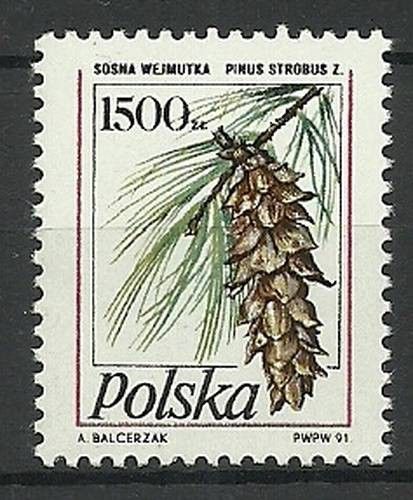 Znaczek Polska 1991 Mi 3313 Fi 3165 Czyste **
