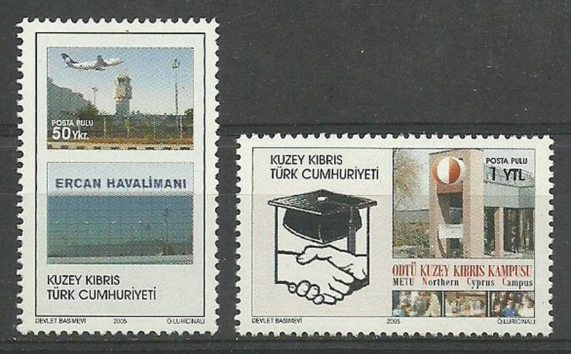 Znaczek Cypr Północny 2005 Mi 628-629 Czyste **
