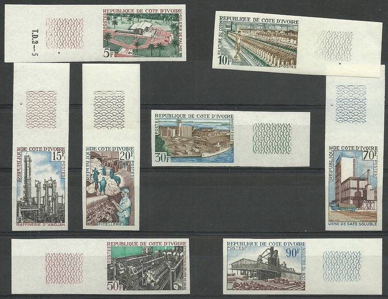 Znaczek Wybrzeże Kości Słoniowej 1968 Mi 323-330B Czyste **