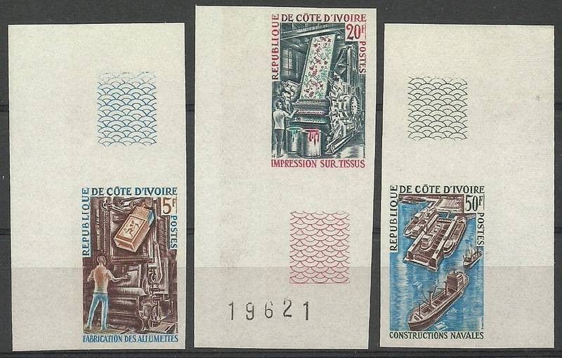 Znaczek Wybrzeże Kości Słoniowej 1970 Mi 358-360B Czyste **