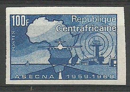 Znaczek Republika Środkowoafrykańska 1969 Mi 201B Czyste **