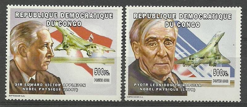 Znaczek Kongo Kinszasa / Zair 2002 Mi 1744-1745 Czyste **