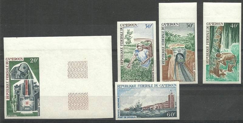 Znaczek Kamerun 1968 Mi 536-540B Czyste **