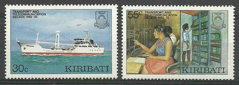 Znaczek Kiribati 1987 Mi 487-488 Czyste **