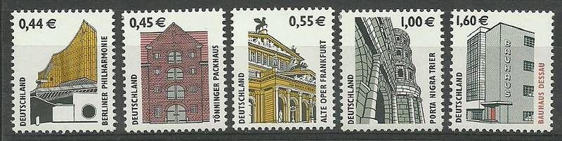 Znaczek Niemcy 2002 Mi 2298-2302 Czyste **