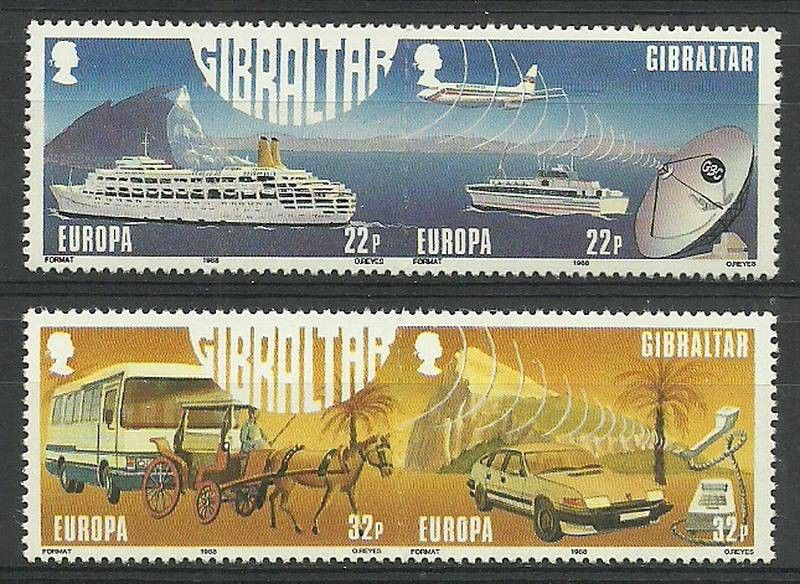Znaczek Gibraltar 1988 Mi 544-545 Czyste **
