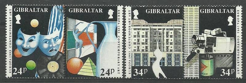 Znaczek Gibraltar 1993 Mi 654-657 Czyste **