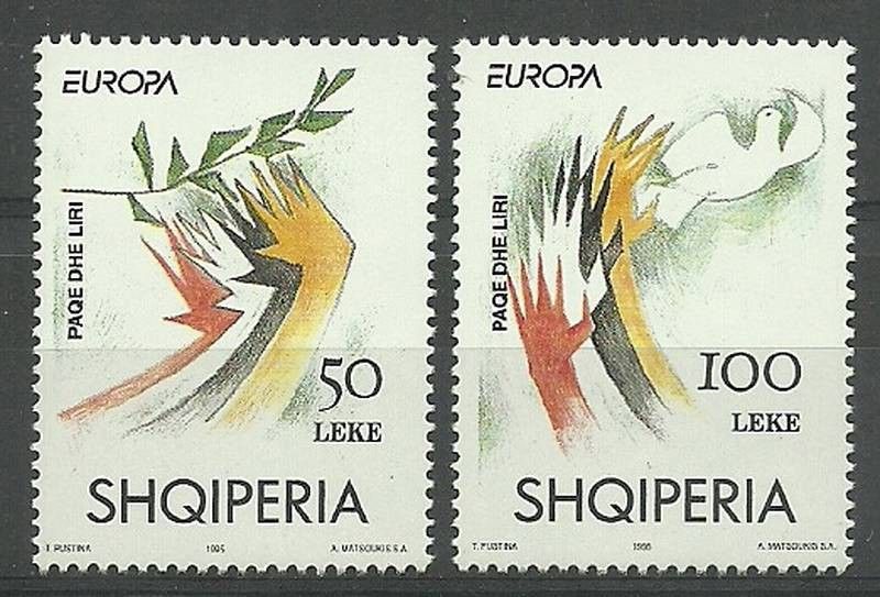 Znaczek Albania 1995 Mi 2556-2557 Czyste **