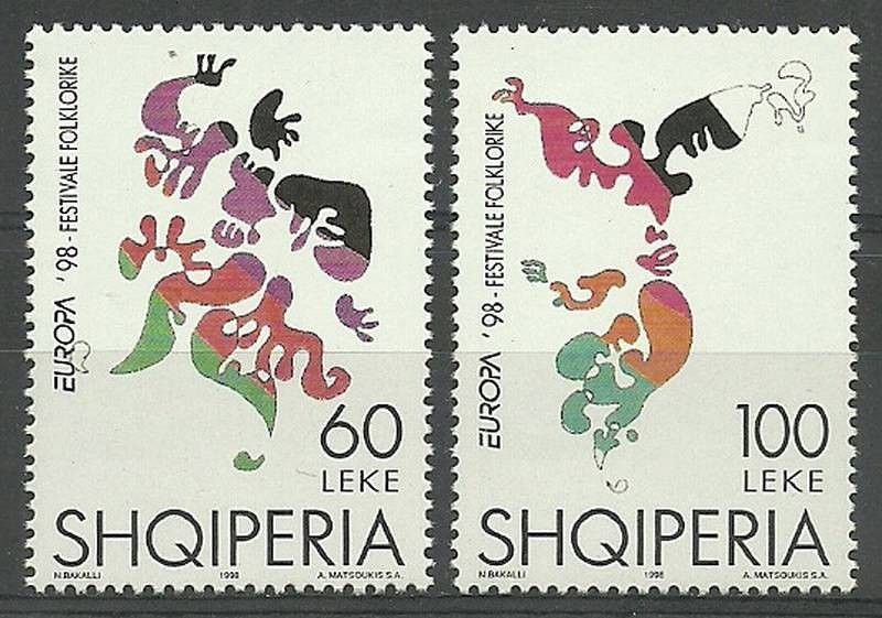 Znaczek Albania 1998 Mi 2648-2649 Czyste **