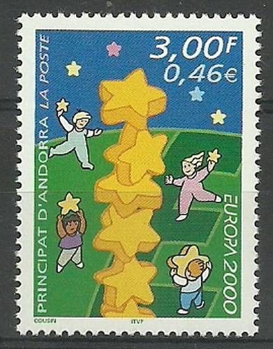 Znaczek Andora Francuska 2000 Mi 551 Czyste **