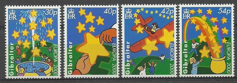 Znaczek Gibraltar 2000 Mi 905-908 Czyste **