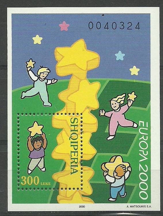 Znaczek Albania 2000 Mi bl 123 Czyste **
