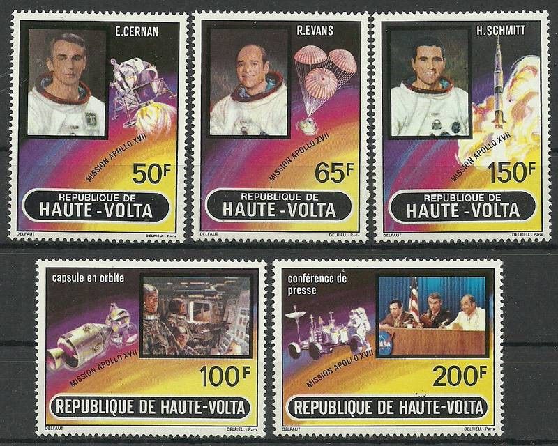 Znaczek Burkina Faso 1973 Mi 420-424 Czyste **