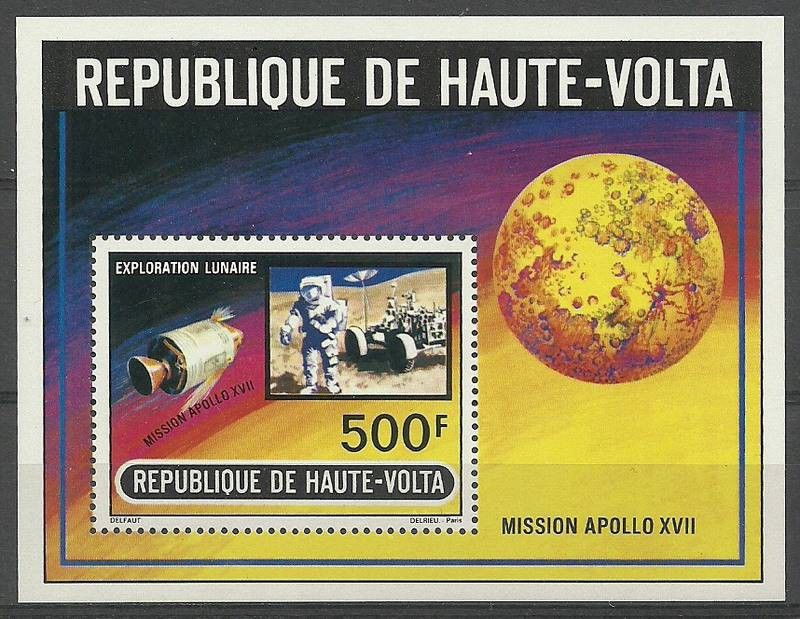 Znaczek Burkina Faso 1973 Mi bl 10 Czyste **