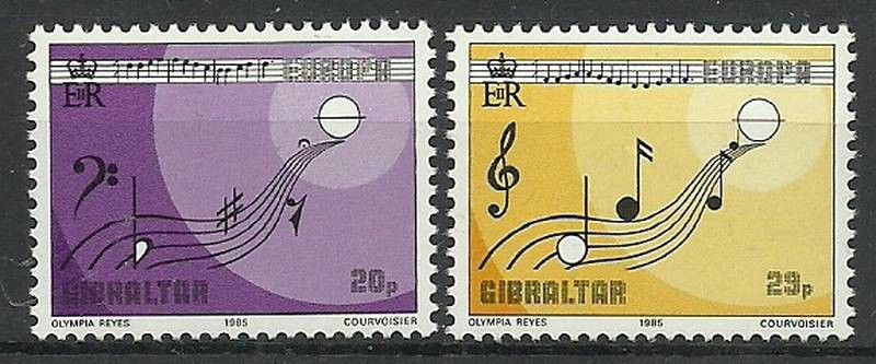 Znaczek Gibraltar 1985 Mi 487-488 Czyste **