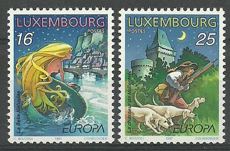 Znaczek Luksemburg 1997 Mi 1418-1419 Czyste **