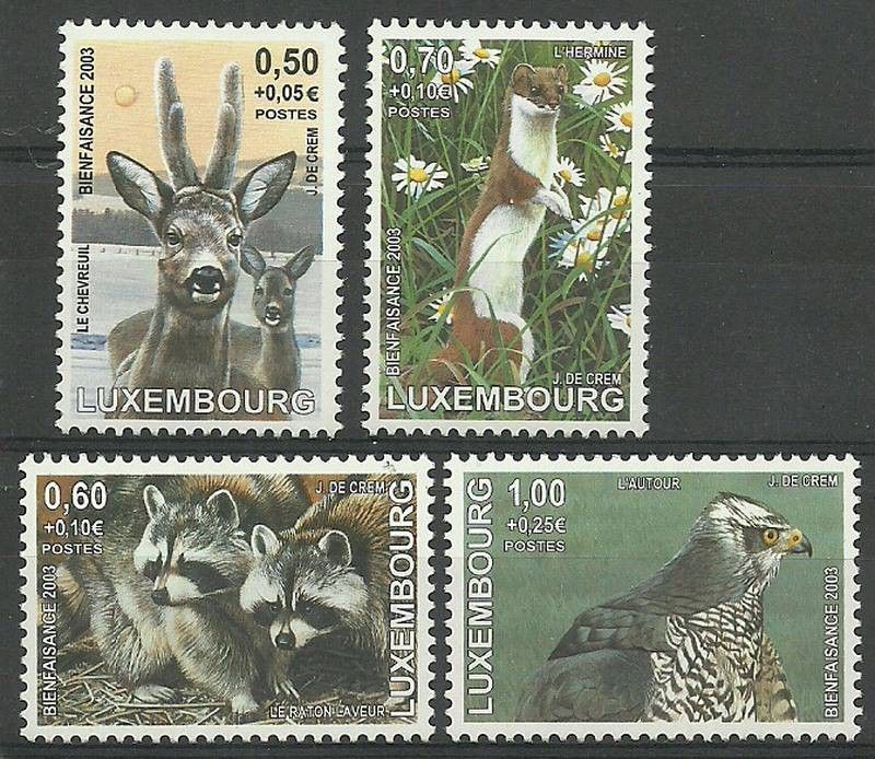 Znaczek Luksemburg 2003 Mi 1622-1625 Czyste **