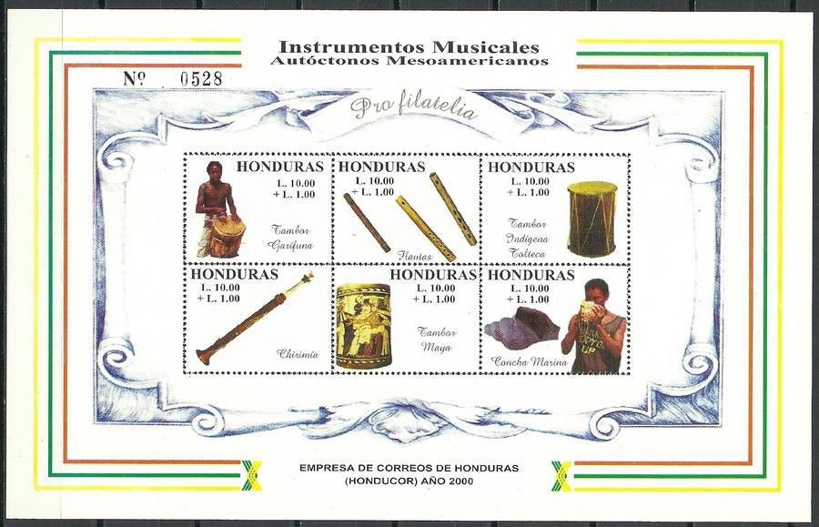 Znaczek Honduras 2000 Mi bl 65B Czyste **