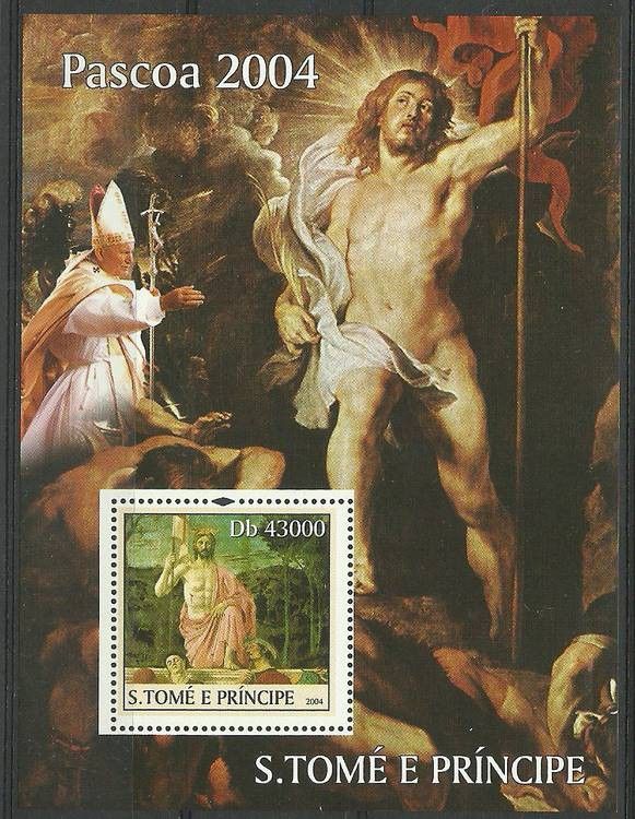 Znaczek Wyspy Św. Tomasza i Książęca 2004 Mi bl 520 Czyste **