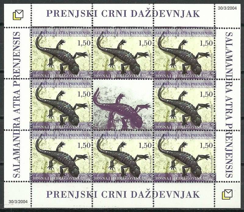 Znaczek Mostar 2004 Mi ark 128 Czyste **