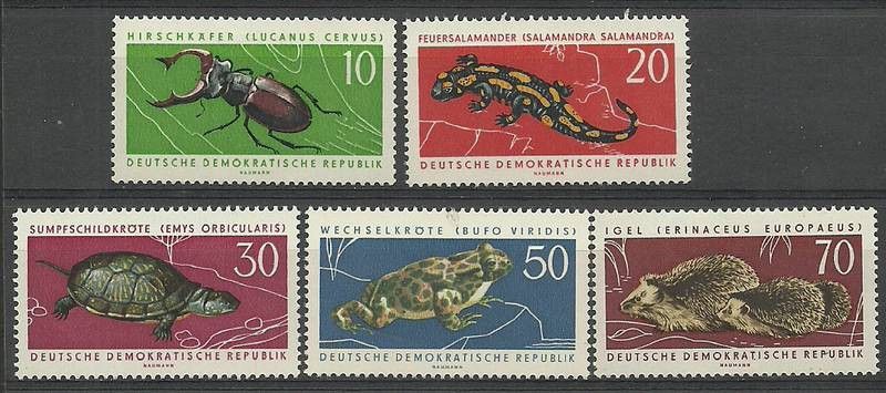 Znaczek NRD / DDR 1963 Mi 978-982 Czyste **