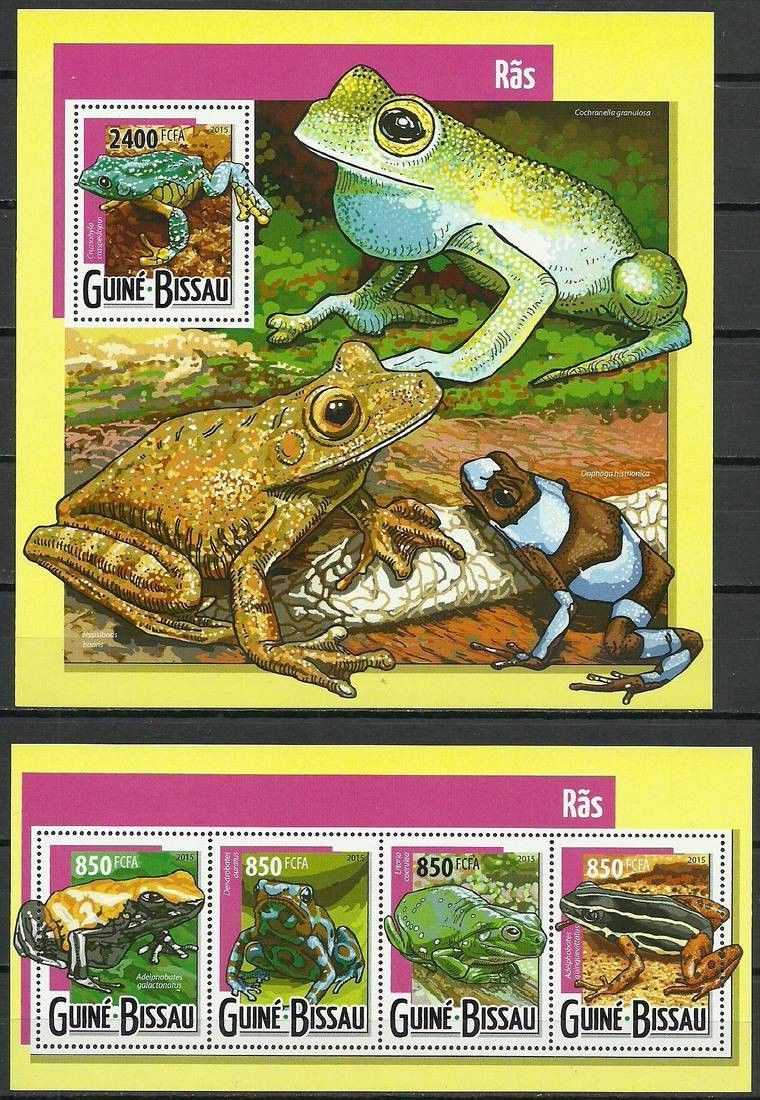 Znaczek Gwinea Bissau 2015 Mi ark 7933-7936 +bl 1380 Czyste **