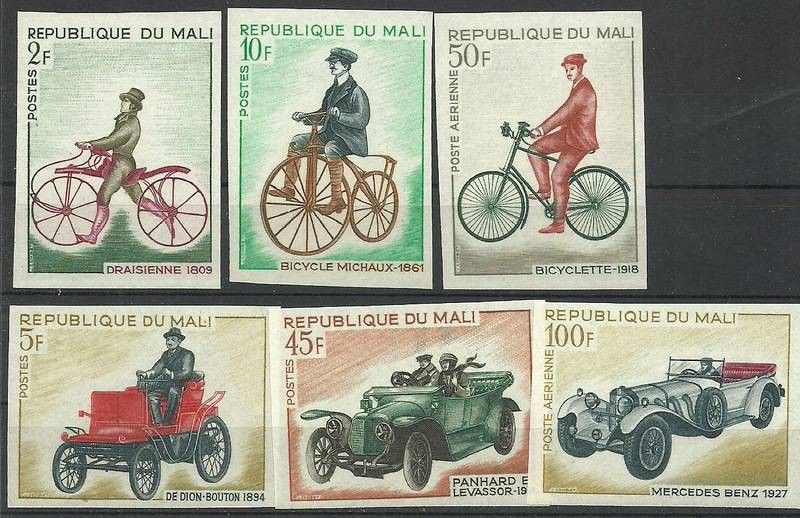 Znaczek Mali 1968 Mi 170-175B Czyste **