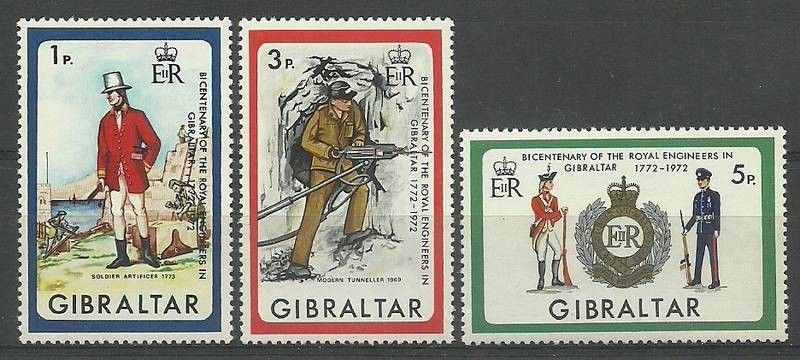 Znaczek Gibraltar 1972 Mi 286-289 Czyste **