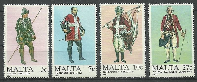 Znaczek Malta 1987 Mi 768-771 Czyste **