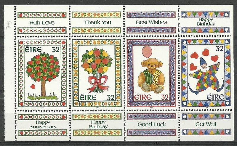 Znaczek Irlandia 1995 Mi h-blatt 50 Czyste **