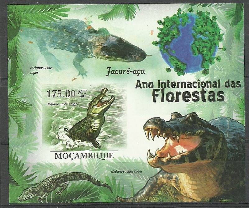 Znaczek Mozambik 2011 Mi bl 410B Czyste **