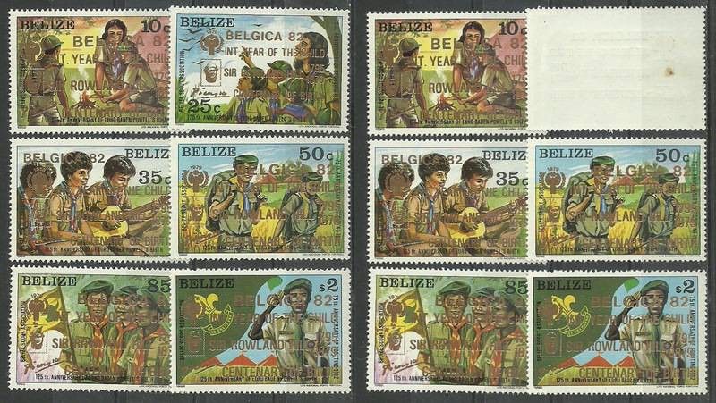 Znaczek Belize 1982 Mi 661-666 Czyste **