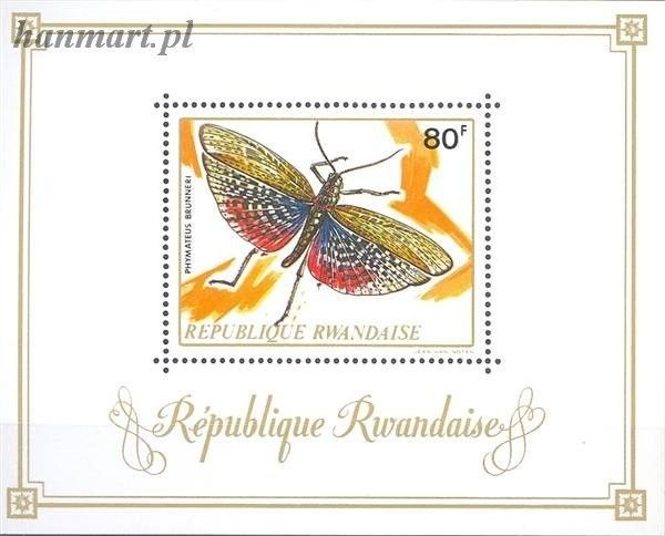 Znaczek Rwanda 1973 Mi bl 30 Czyste **