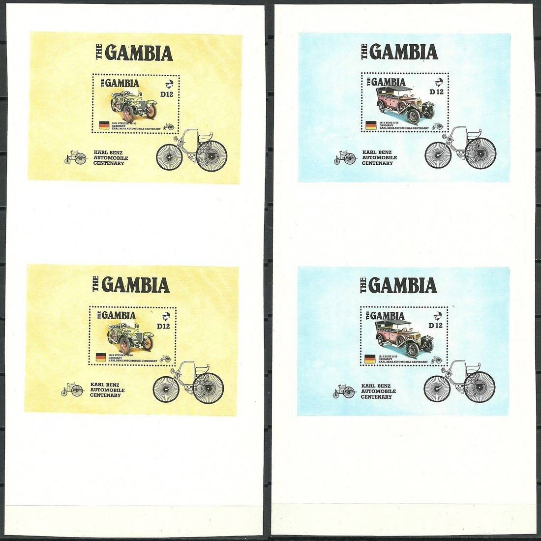 Znaczek Gambia 1986 Mi bl 24-25 Czyste **