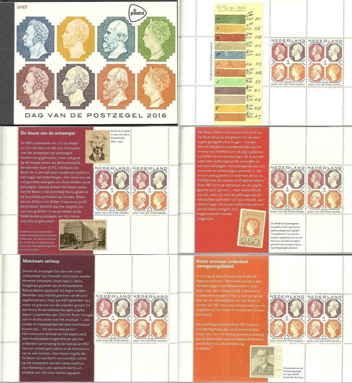 Znaczek Holandia 2016 Mi mh 108 Czyste **