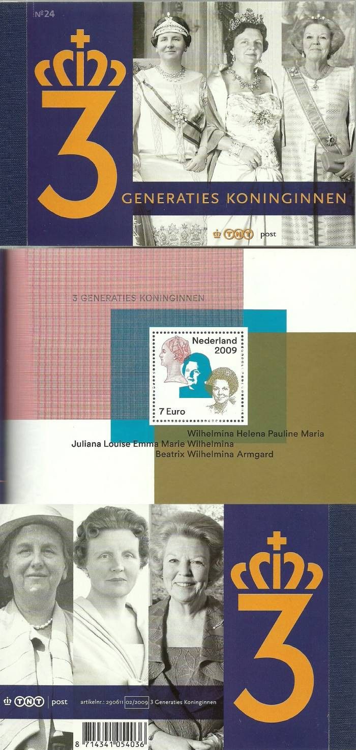 Znaczek Holandia 2009 Mi mh bl 117 Czyste **