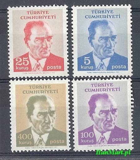 Znaczek Turcja 1971 Mi 2212-2215 Czyste **