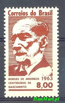 Znaczek Brazylia 1963 Mi 1047 Czyste **