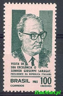 Znaczek Brazylia 1965 Mi 1088 Czyste **