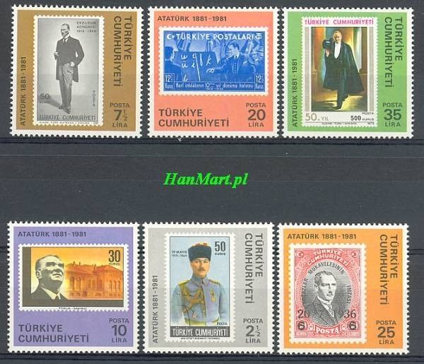 Znaczek Turcja 1981 Mi 2551-2556 Czyste **