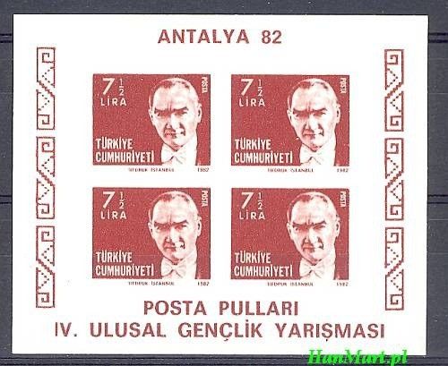 Znaczek Turcja 1982 Mi bl 22B Czyste **