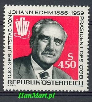 Znaczek Austria 1986 Mi 1836 Czyste **