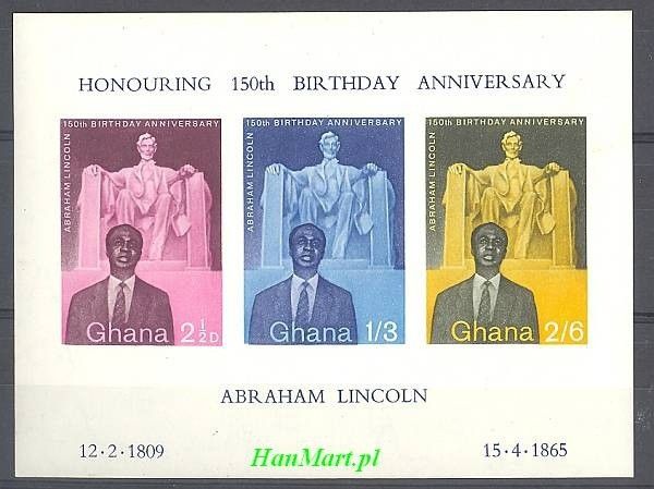 Znaczek Ghana 1959 Mi bl 1 Czyste **